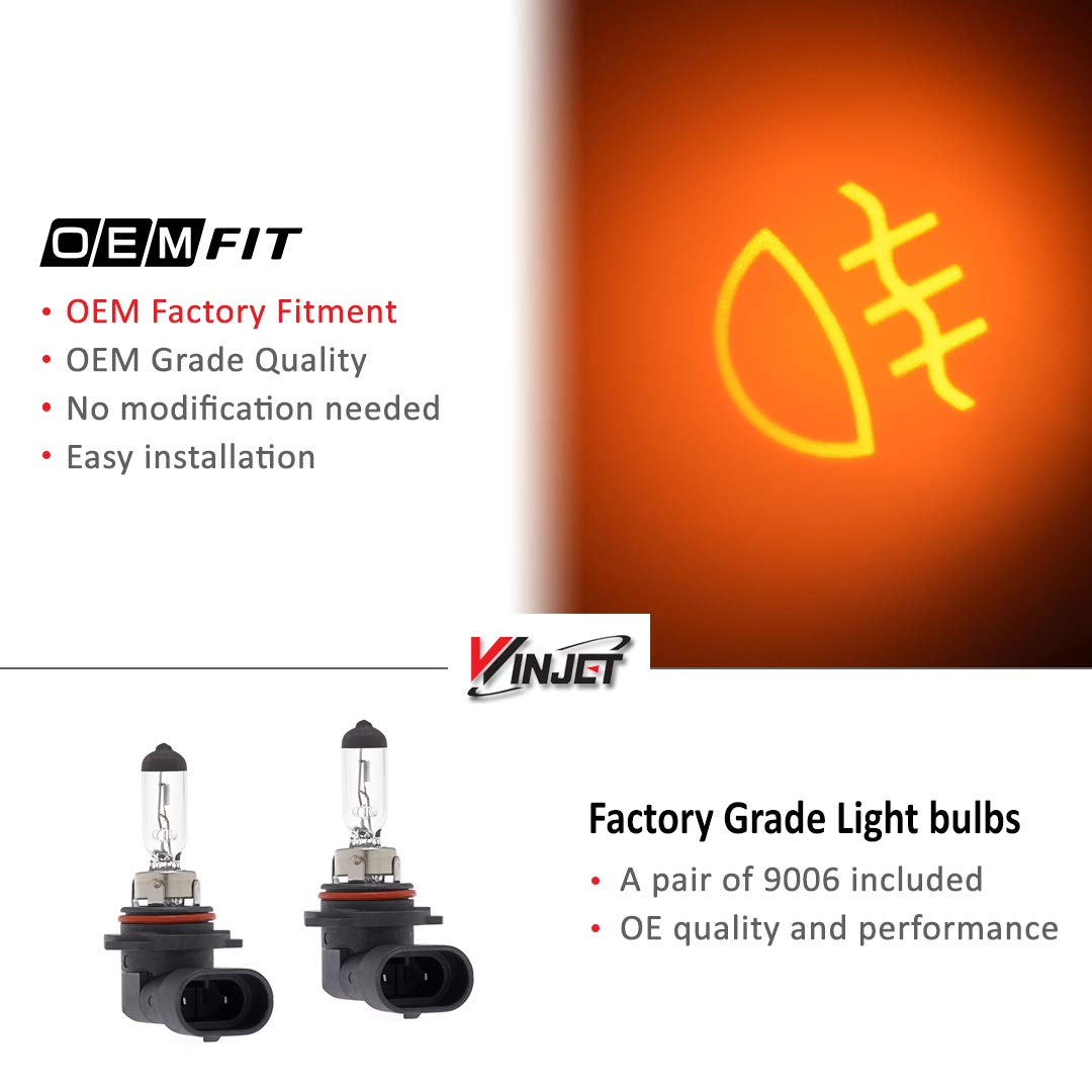 Winjet OEM Series WJ30-0081-12 for [2001-2006 BMW E46 M3] [2000-2003 BMW E39 M5] [2003-2005 BMW 330i/330Ci] Driving Fog Lights