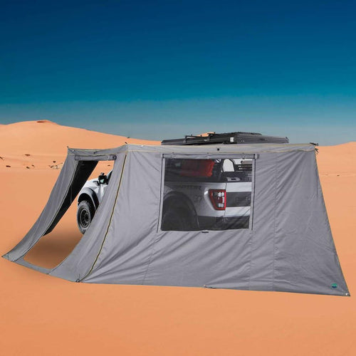 Hd Nomadic 180 - Overland Vehicle Systems 18159910: Awning Wall W/Door & Windows, Universal, Grey