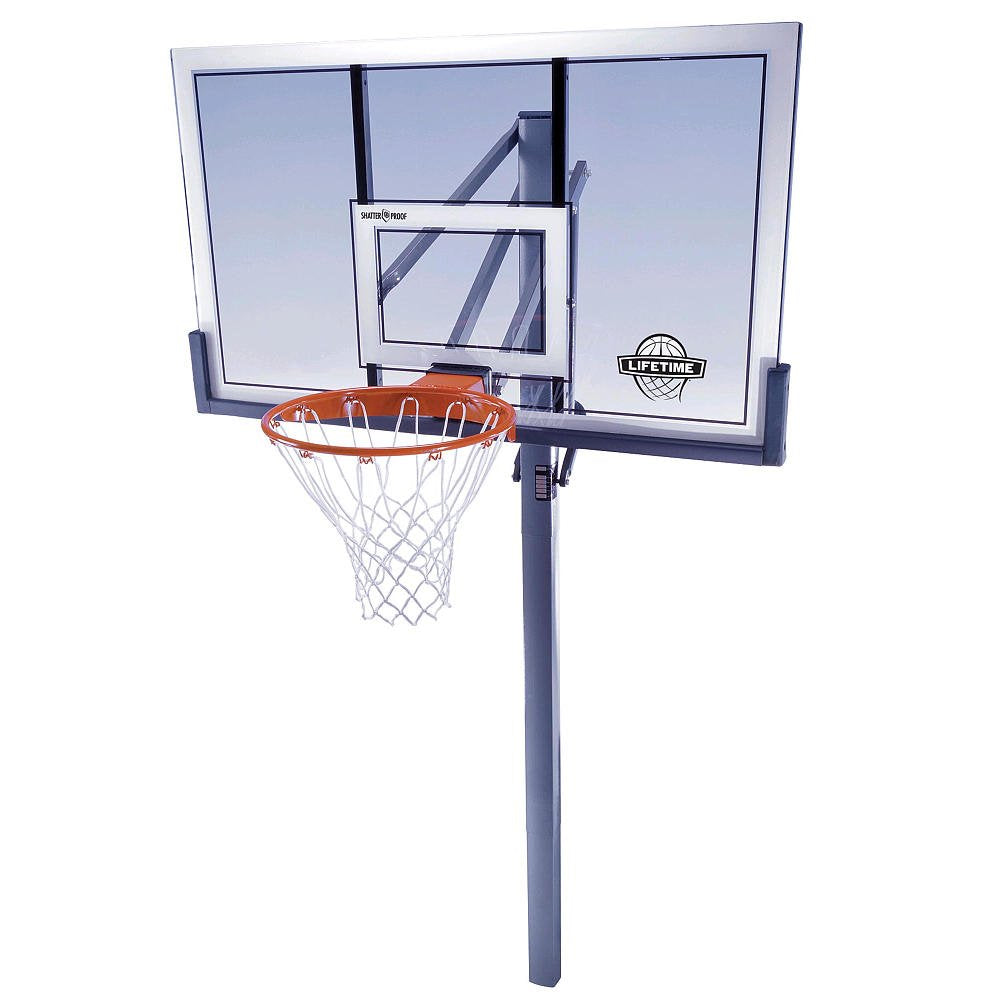 In-Ground Lifetime 78888 Power Lift Backboard Basketball System, 54-Inch