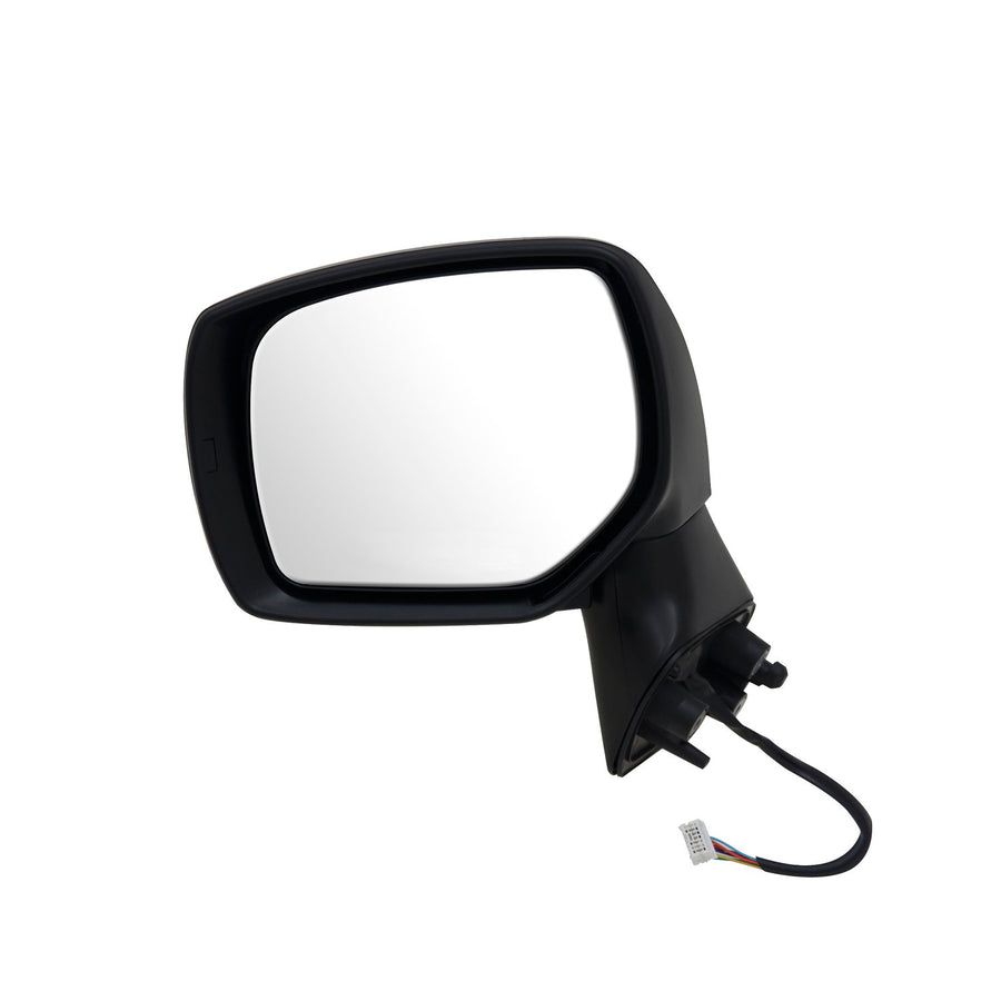 Mirror Driver Side for Subaru Forester, Textured Black w/PTM Cover, Foldaway, w/o Memory, w/o Blind spot Detection, Heated Power