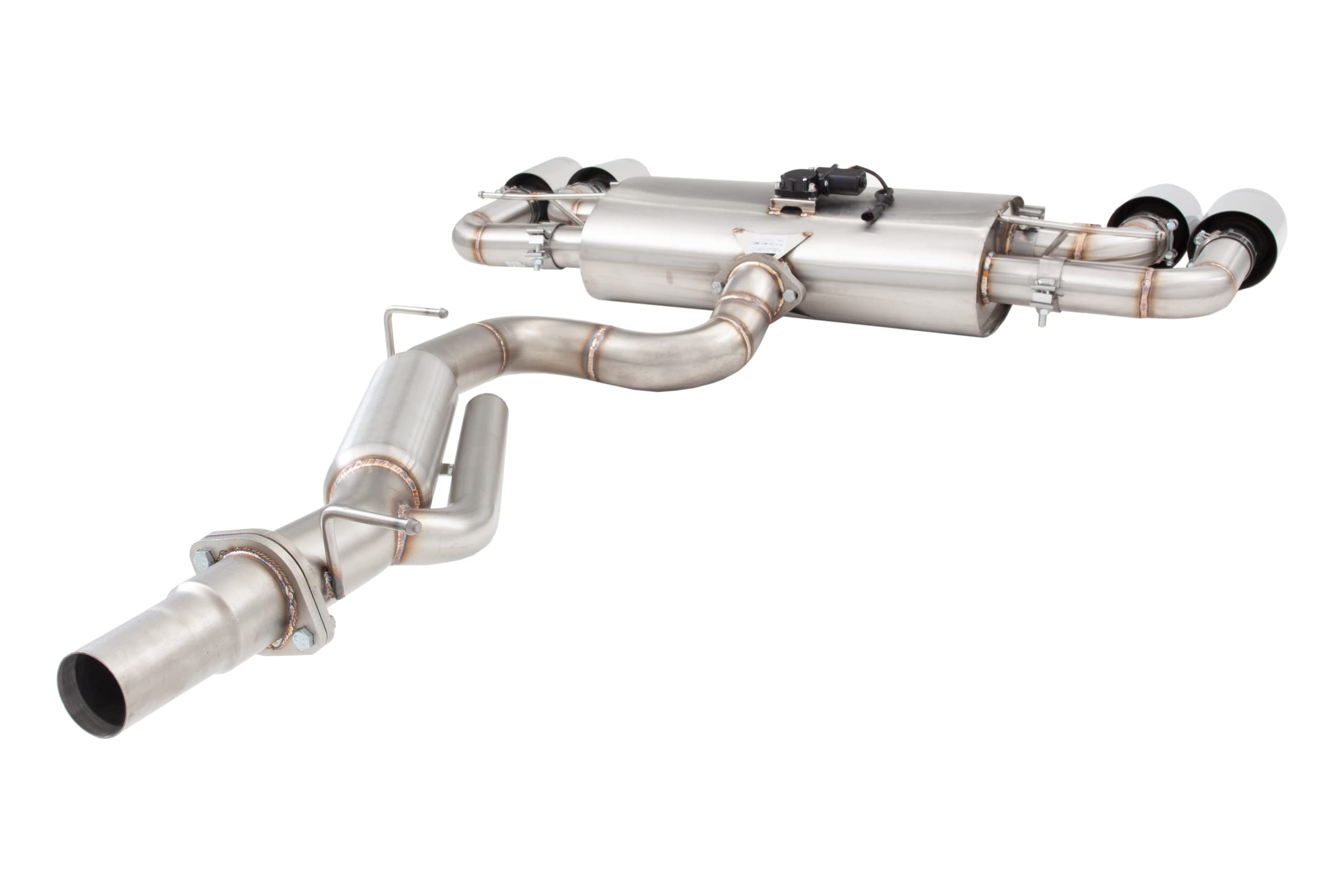 Catback XFORCE ESVW13VKCS 3" Valved Cat-Back Exhaust System for VW Golf R (MK8) 2021-Current; 304 Stainless Steel Cat Back with Polished Quad Tips