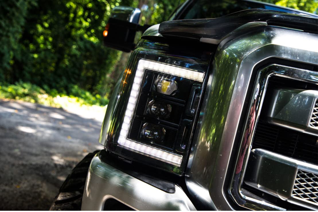 Morimoto XB LED Headlights Pair Fits Ford Super Duty 2011-2016, Plug and Play Assemblies (LF505-ASM)