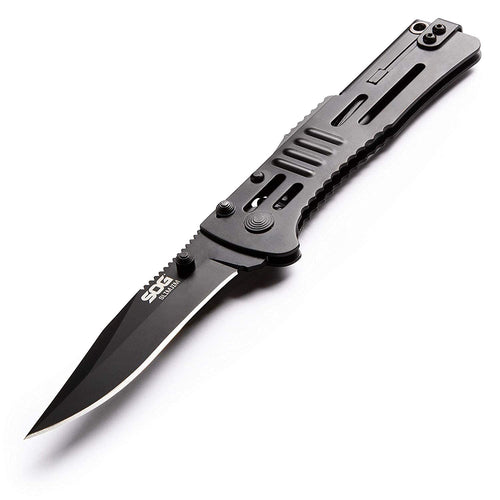 SOG SlimJim Folding Knife Pocket Slim Knife Black