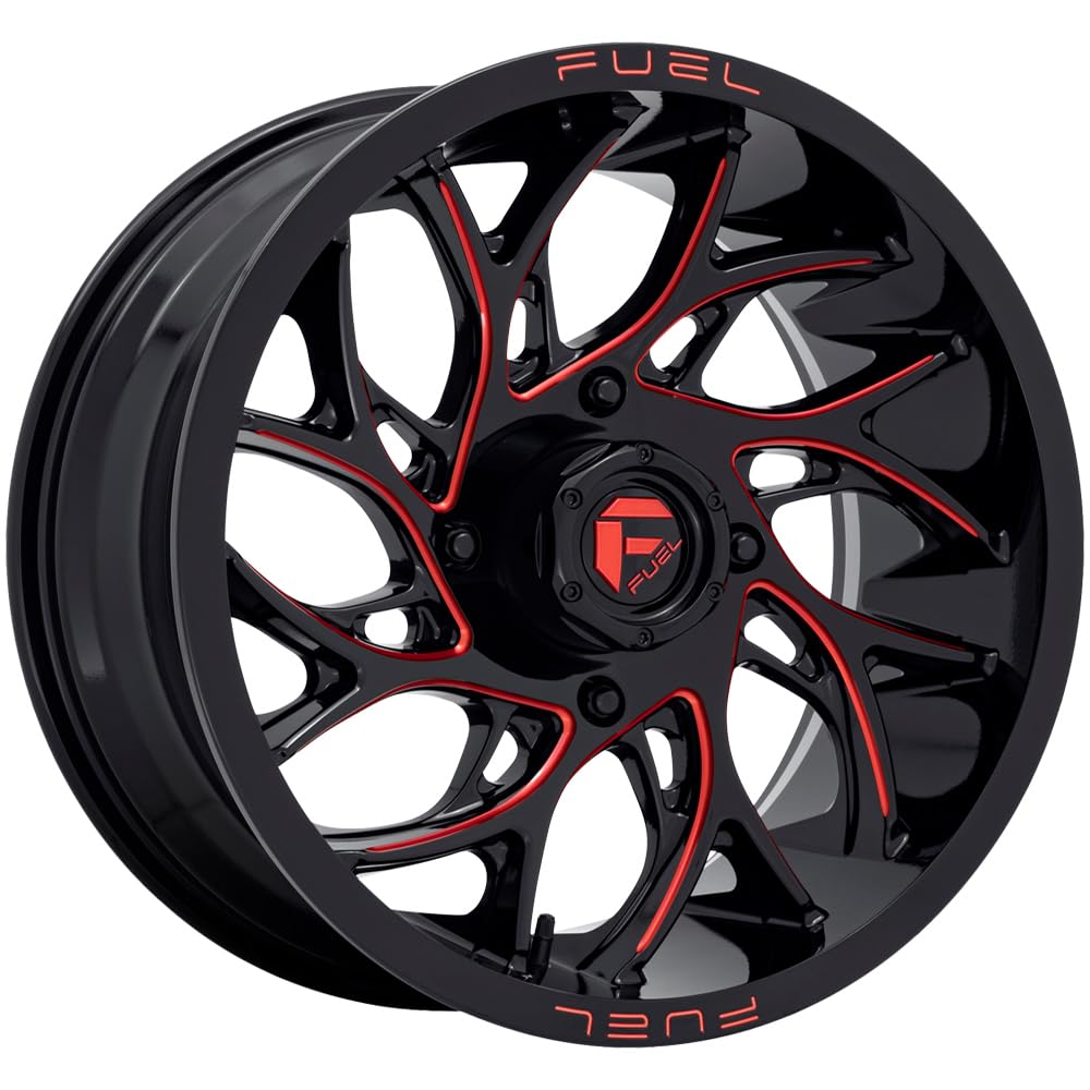 UTV Fuel D779 RUNNER Custom Wheel: 20x7 Size, 4/156mm Lug Pattern, 13mm Offset, 132mm Bore - G-BLK-MILL-RD