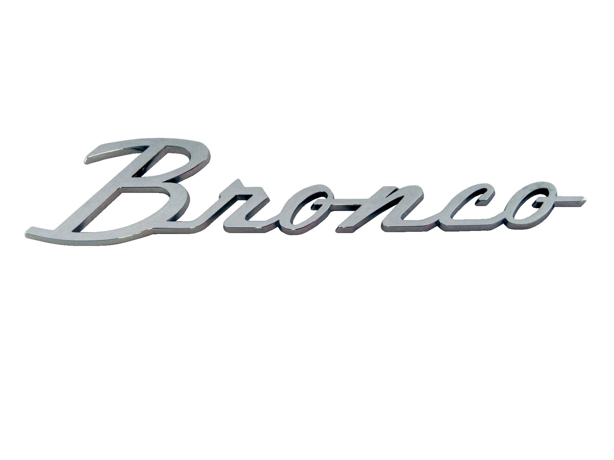 Scott Drake Bronco C6TZ-16098-B Script Fender Emblem Compatible with 1966-1977 Ford Bronco