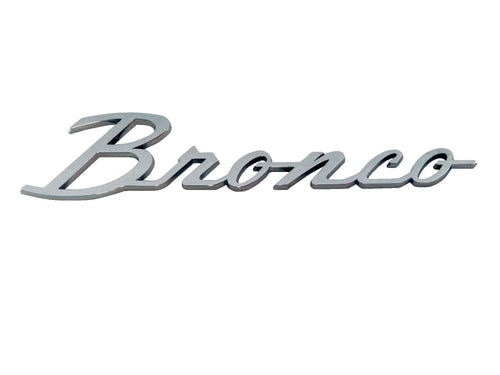 Scott Drake Bronco C6TZ-16098-B Script Fender Emblem Compatible with 1966-1977 Ford Bronco