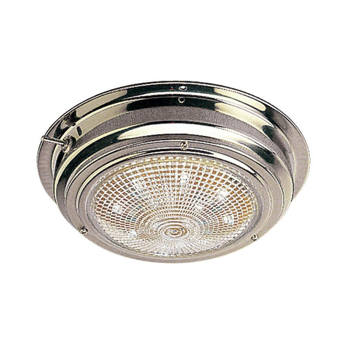 LED Stainless Steel Dome Light Sea Dog Line 400203-1 with 5-Inch Lens, Multicolor