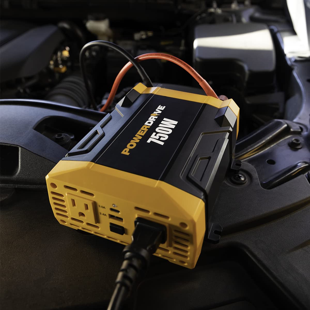 PowerDrive 750 Watt PWD750 Power Inverter -12v DC to 110v AC Car Converter with 2 USB Ports and 2 AC Outlets