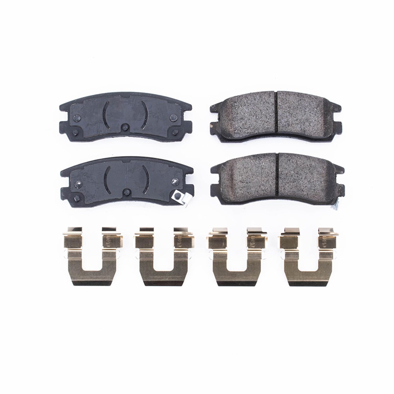 Power Stop Front Brake Kit For Allante Cadillac 1993 |DeVille 1994-96 |Eldorado 1992-96 |Seville 1992-97 - Ceramic Brake Pads With Installation Hardware, 17-508