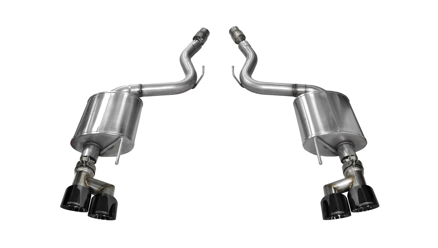 Axle Back Exhaust Corsa 14336BLK with Black Tip (Ford Mustang GT)