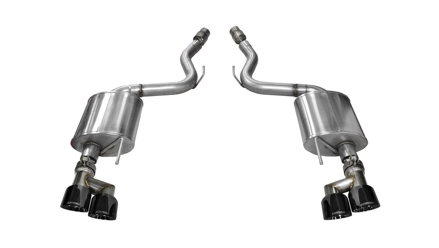 Axle Back Exhaust Corsa 14336BLK with Black Tip (Ford Mustang GT)