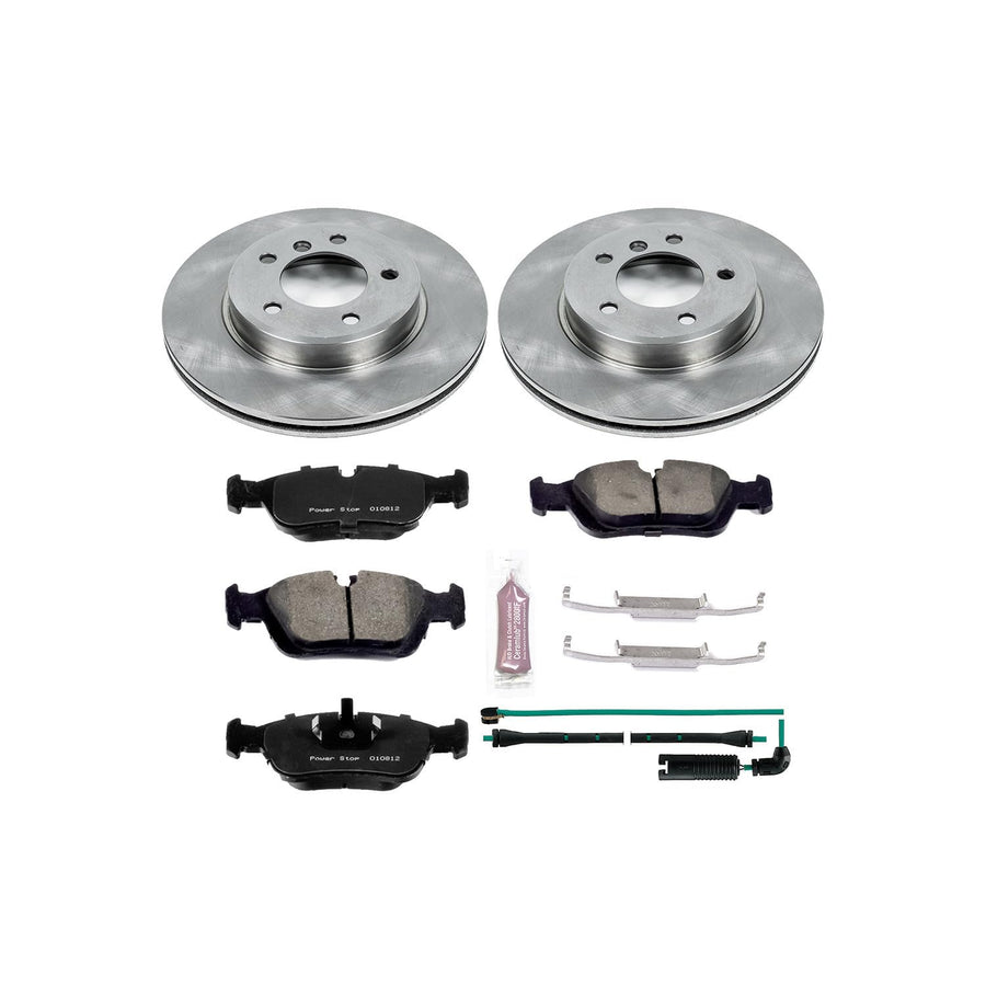 POWERSTOP Autospecialty KOE868 Front Replacement Brake Kit-OE Brake Rotors & Ceramic Brake Pads For BMW 325xi 2001-2005 [Model Specific]
