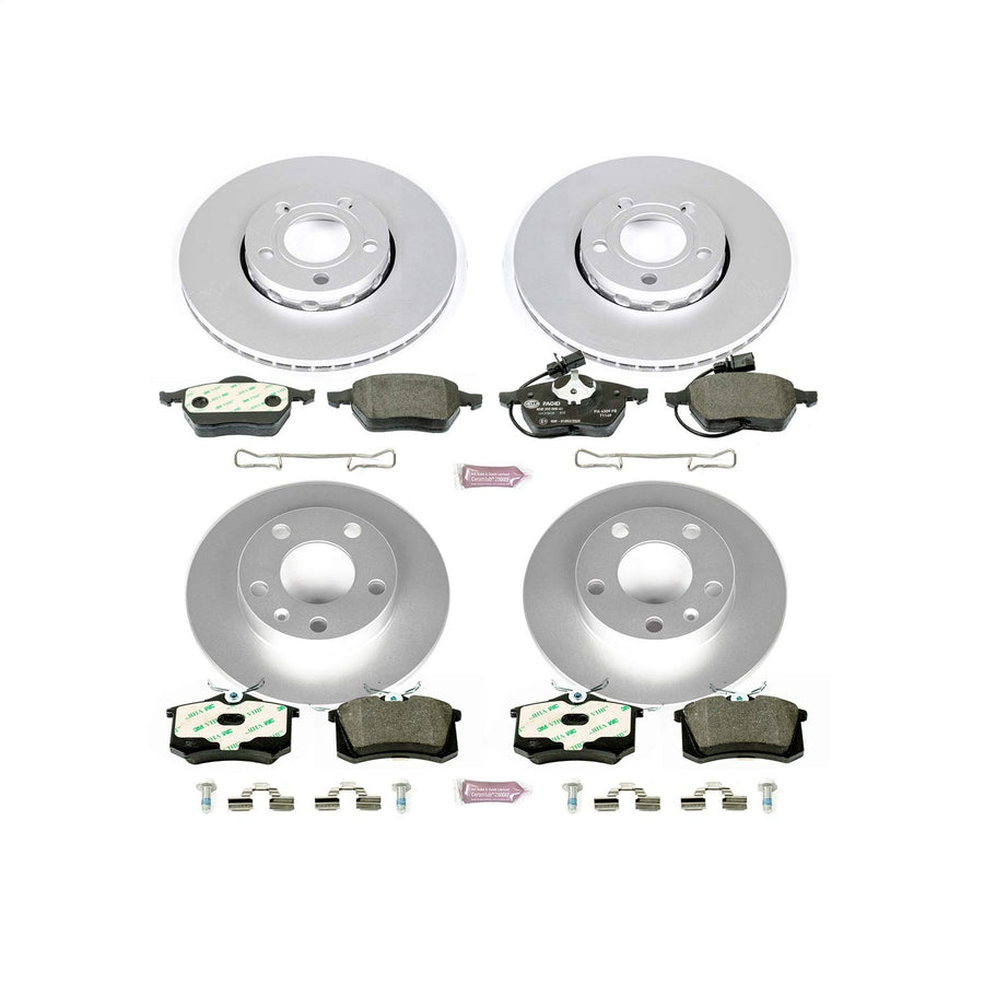 Euro-Stop Power Stop Brake Kit Front and Rear For Audi A4 2002-2004, Audi A4 2006, Audi A4 Quattro 2002-2005 [Model Specific]