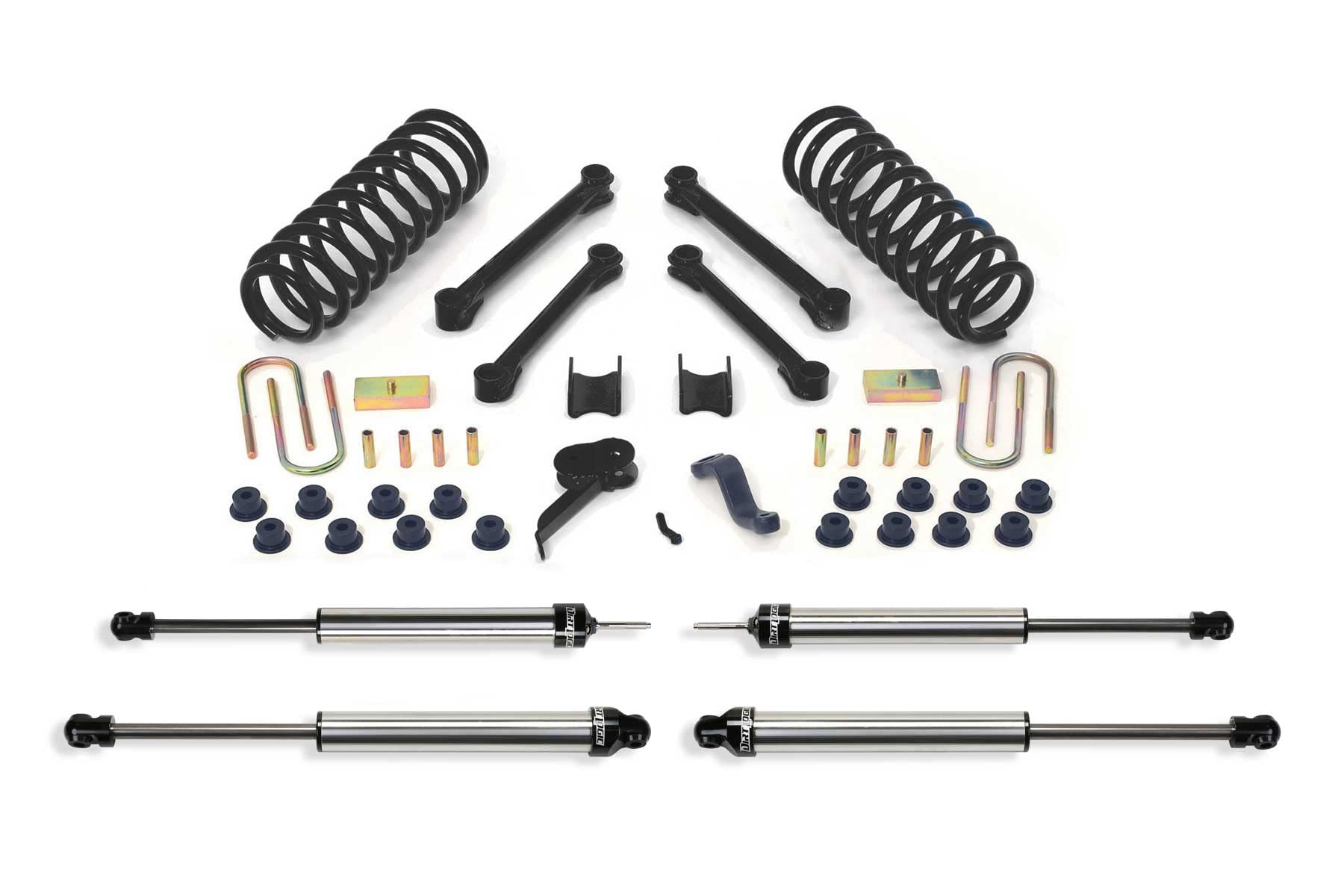 Fabtech Performance K3006DL Lift System w/Shock w/DLSS Shocks 4.5 in. Lift