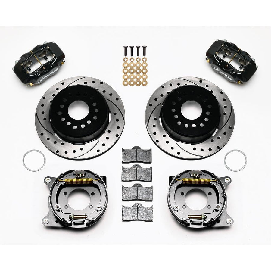 FDL P/S Park Brake Kit WILWOOD 140-7146-D, Drilled Ford 8.8 w/2.5" Offset-5 Lug