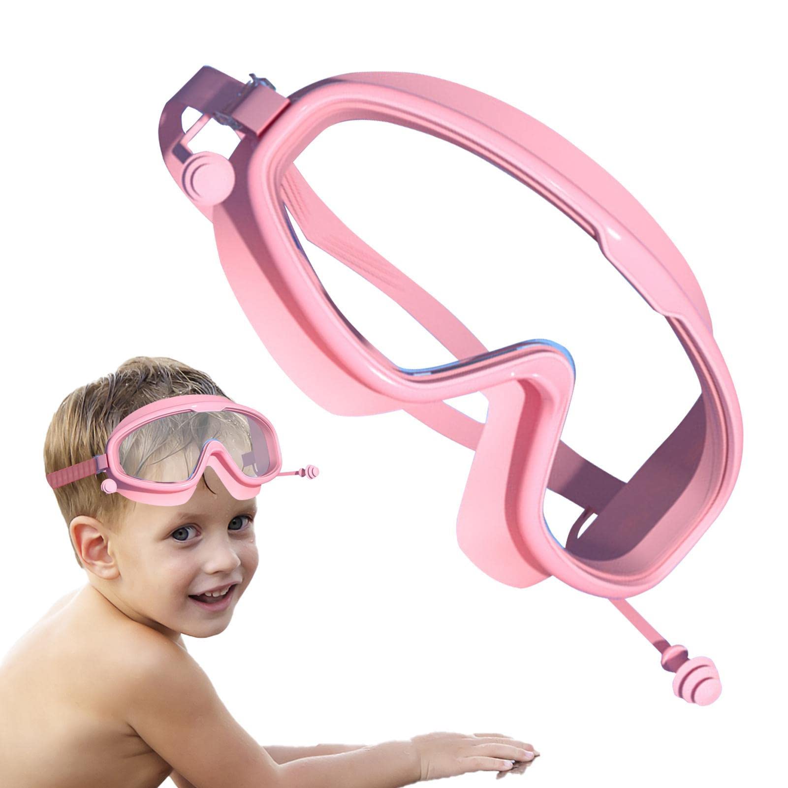 Swimming Goggles Ziurmut for Children | Clear Vision Diving Goggles for Children, UV Protection Anti-Fog Design for Free Diving and Fishing Strap Cover