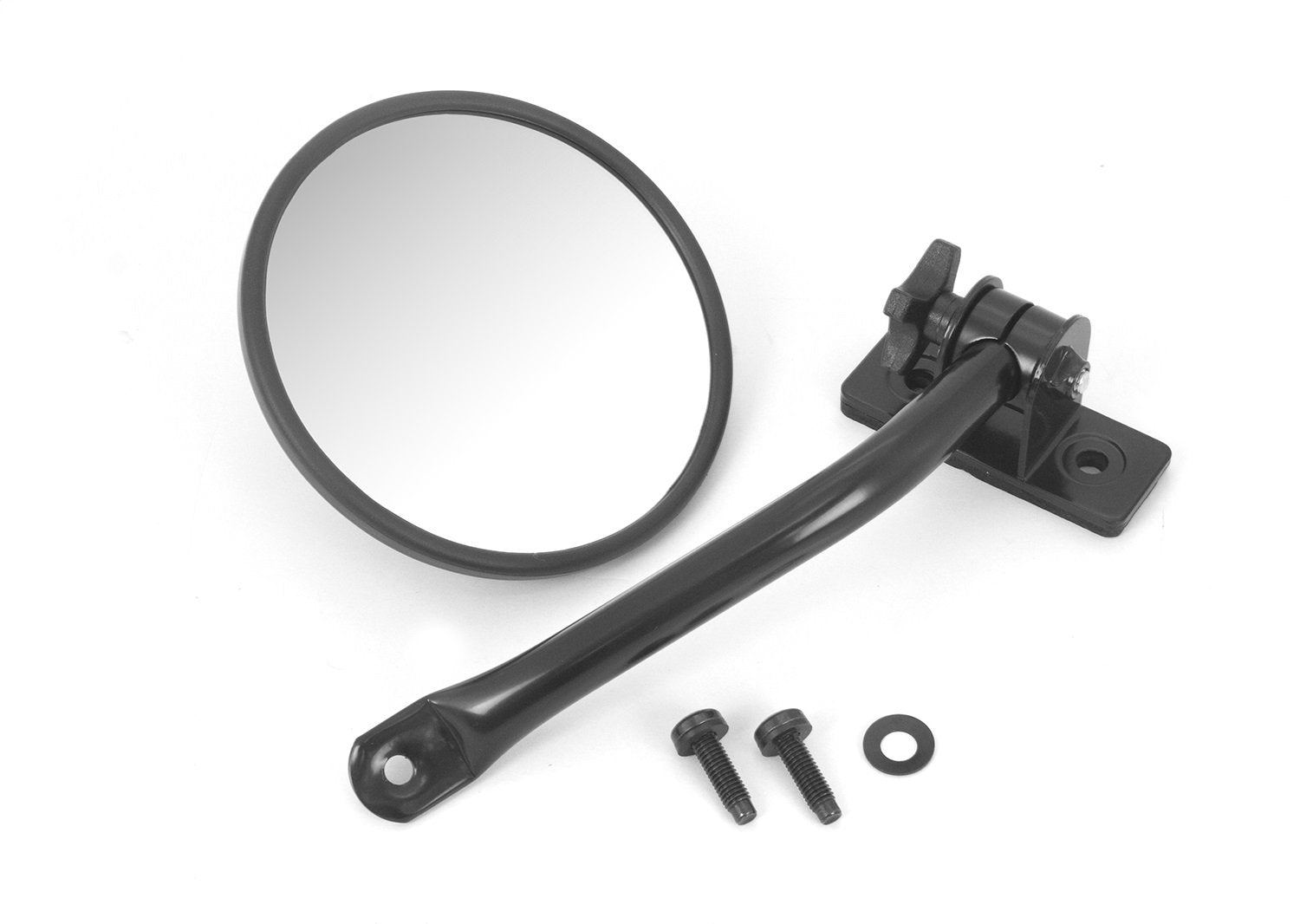 Quick Release Mirror Relocation Kit, Rugged Ridge | Black | 11025.10 | Fits 1997-2018 Jeep Wrangler