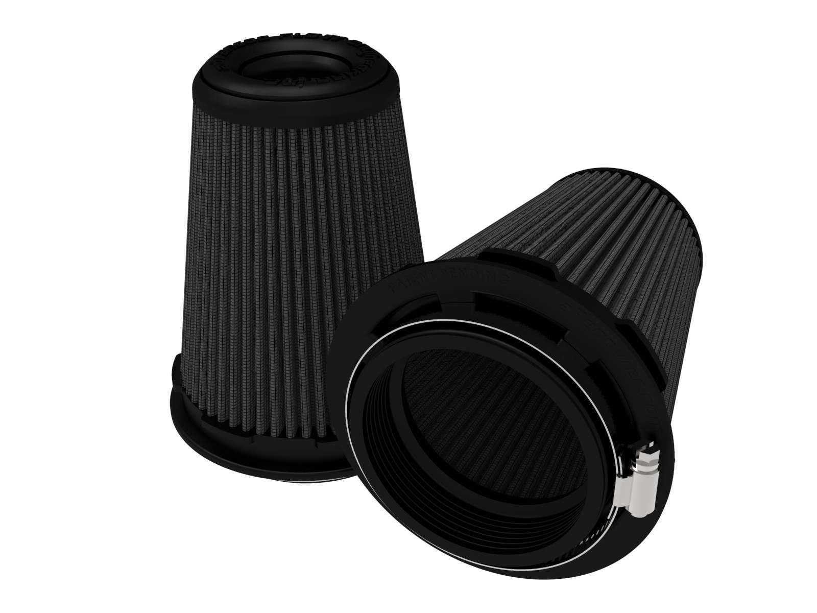 aFe POWER Replacement Air Filter Momentum Intake w/Pro 5R Oiled Media - Black, 3.50" Inlet, 6" Tall - #20-91202KM