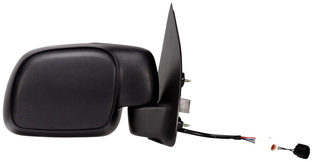 Fit System Mirror Passenger Side for Ford Excursion, w/o Signal, Black, Foldaway, Heated Power