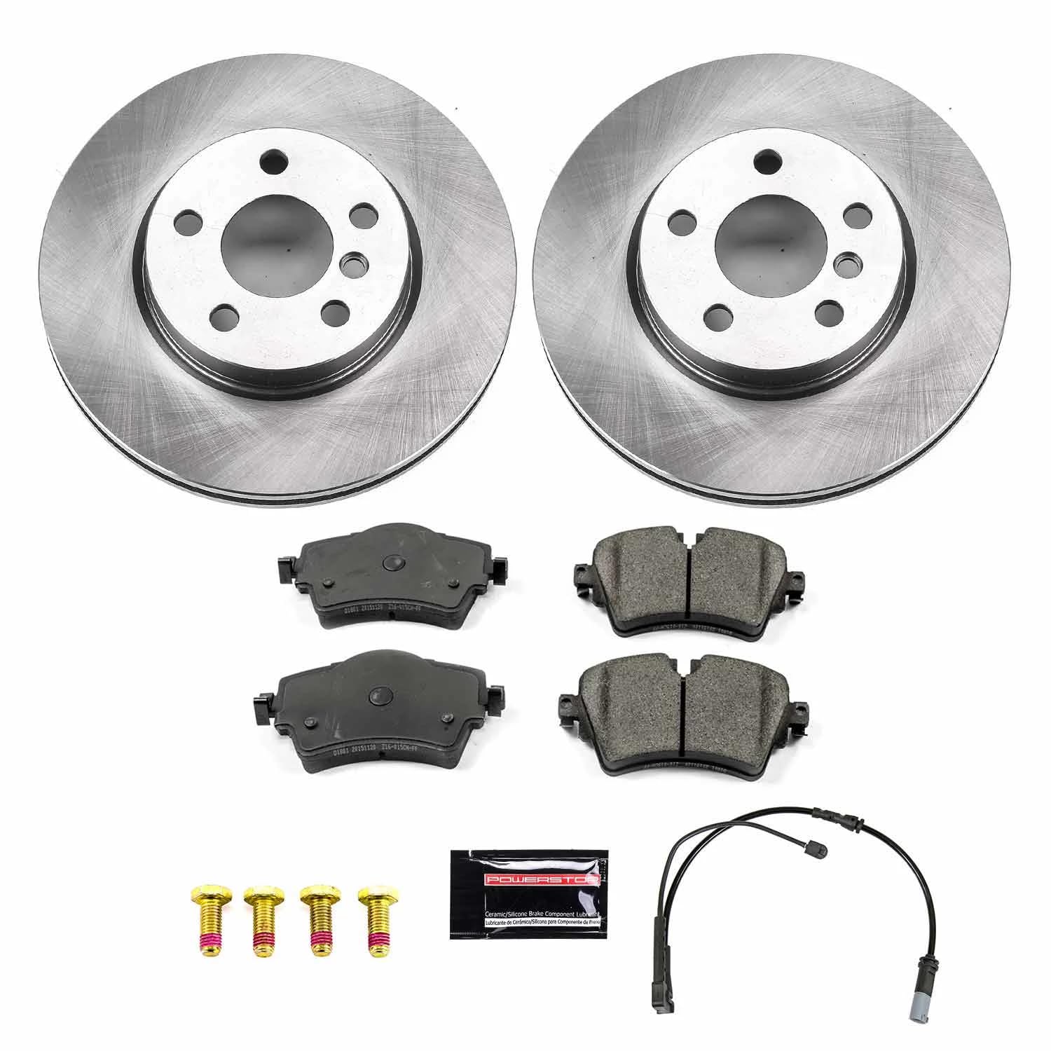 Front Power Stop KOE7980 Replacement Brake Kit For Mini Cooper 2014-2021 [Model Specific]