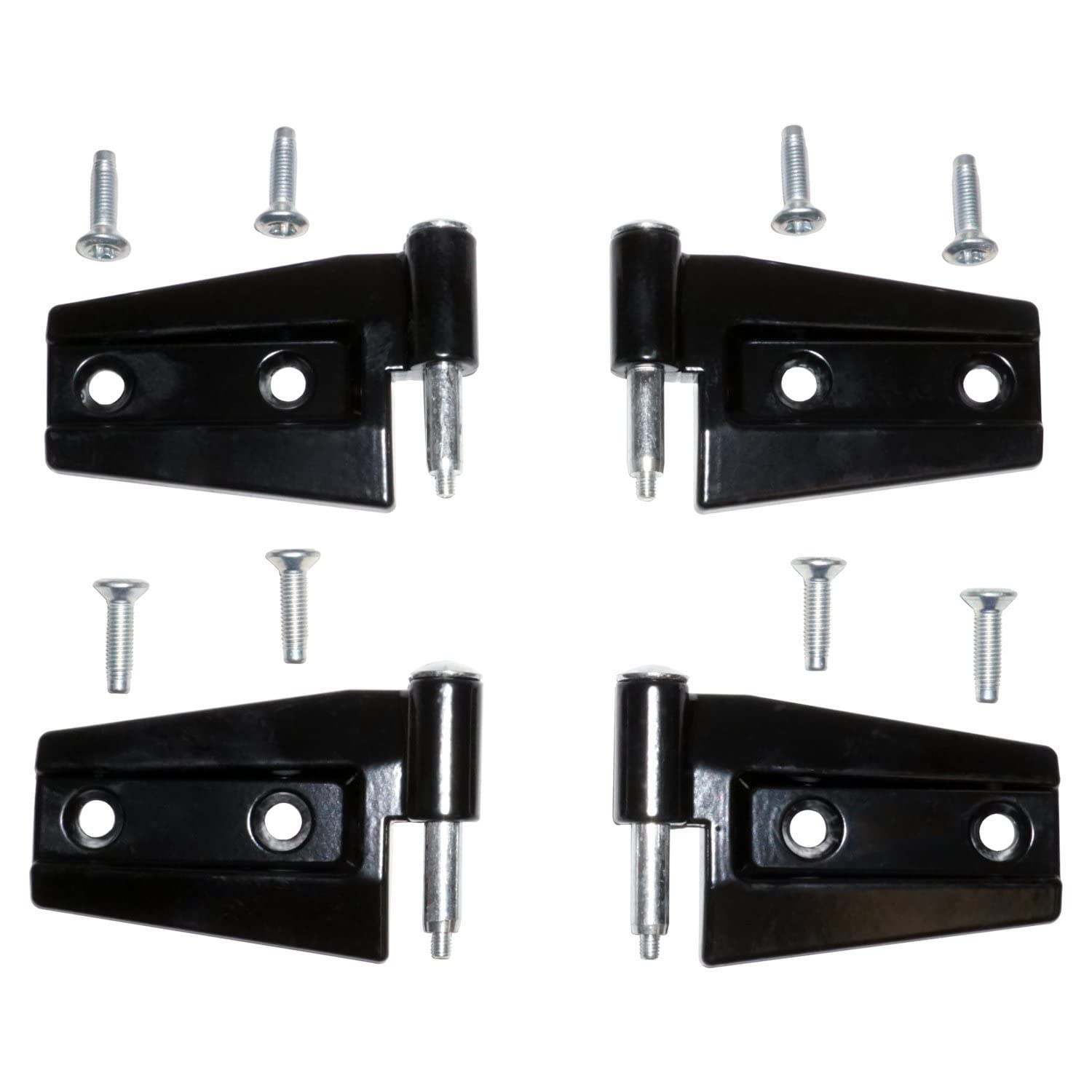 Hinge Crown Automotive - 55395384K4 - Black, Steel, For Jeep Wrangler (Jk)