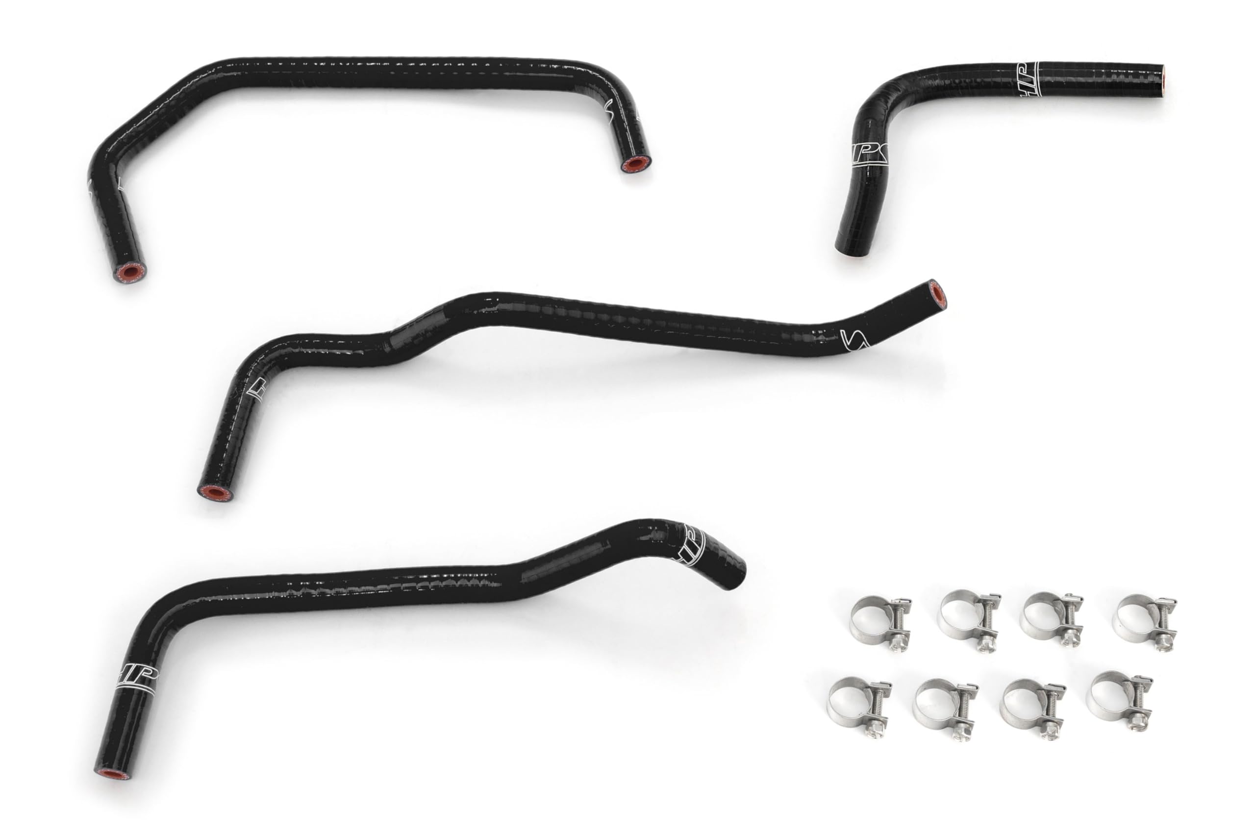 HPS Bypass Black Silicone Coolant Hose Kit Compatible for 1999-2000 Mazda Miata 1.8L, 57-2157-BLK