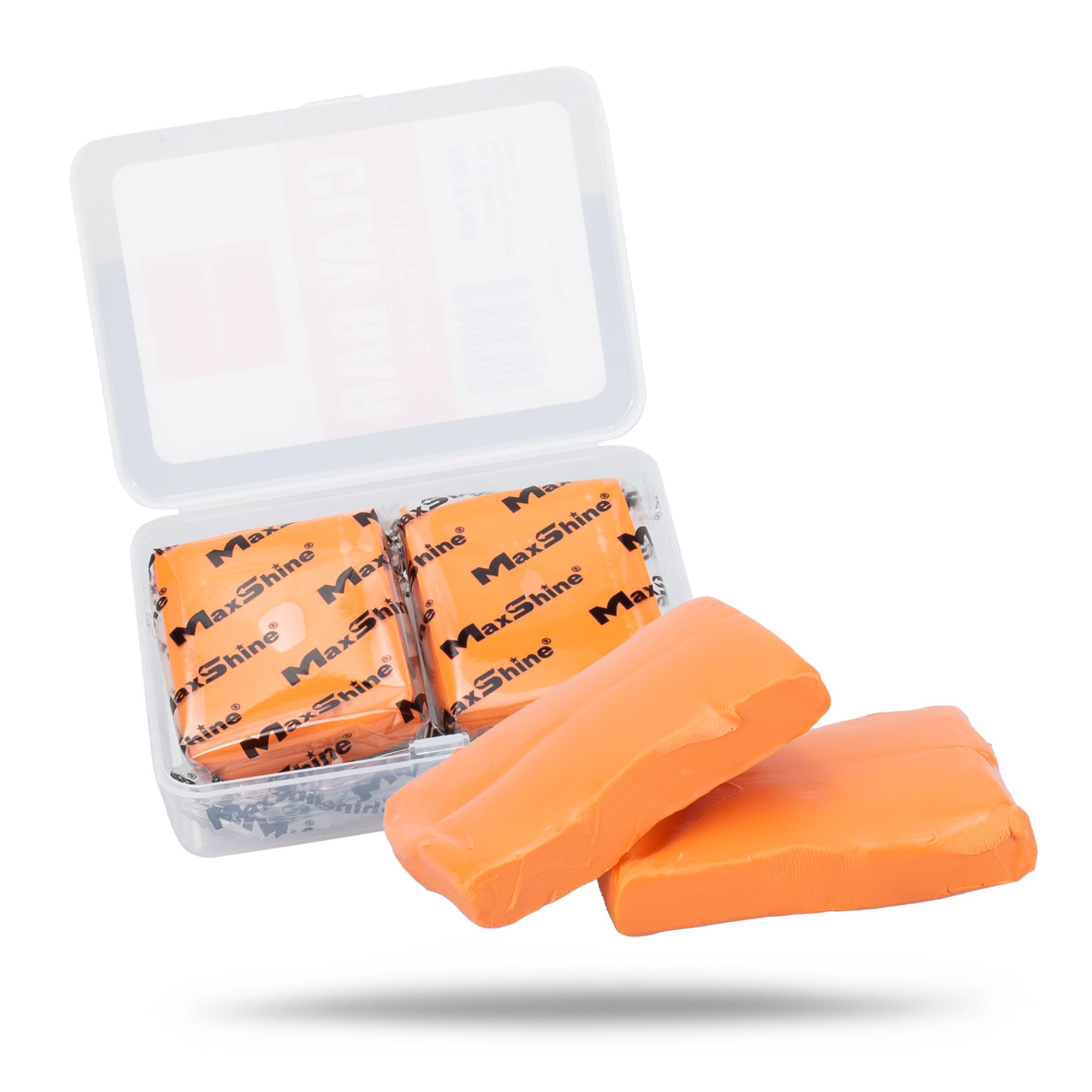 Maxshine Magic Clay Bar 2-Pack (50g) Heavy Grade Material for Car Auto Detailing - Cleans & Removes Surface Contaminants Paintwork, Glass, Plastic, Metal Surface (2-Pack Fine Grade)
