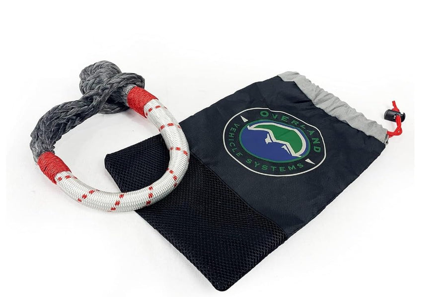 Overland Vehicle Systems OVS Soft Shackle 5/8" 44,500 lb. with Loop & Abrassive Sleeve - 23" with Storage Bag 19149903