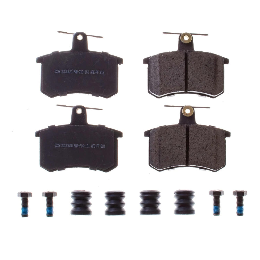 Z17 Power Stop 17-228 Rear Ceramic Brake Pads with Hardware