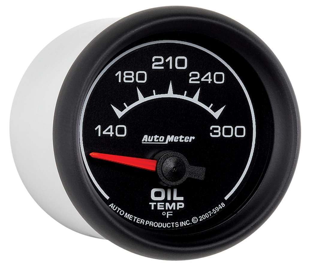 Auto Meter 2-1/16" 140-300 Degree F Short Sweep Electric Oil Temperature Gauge 5948