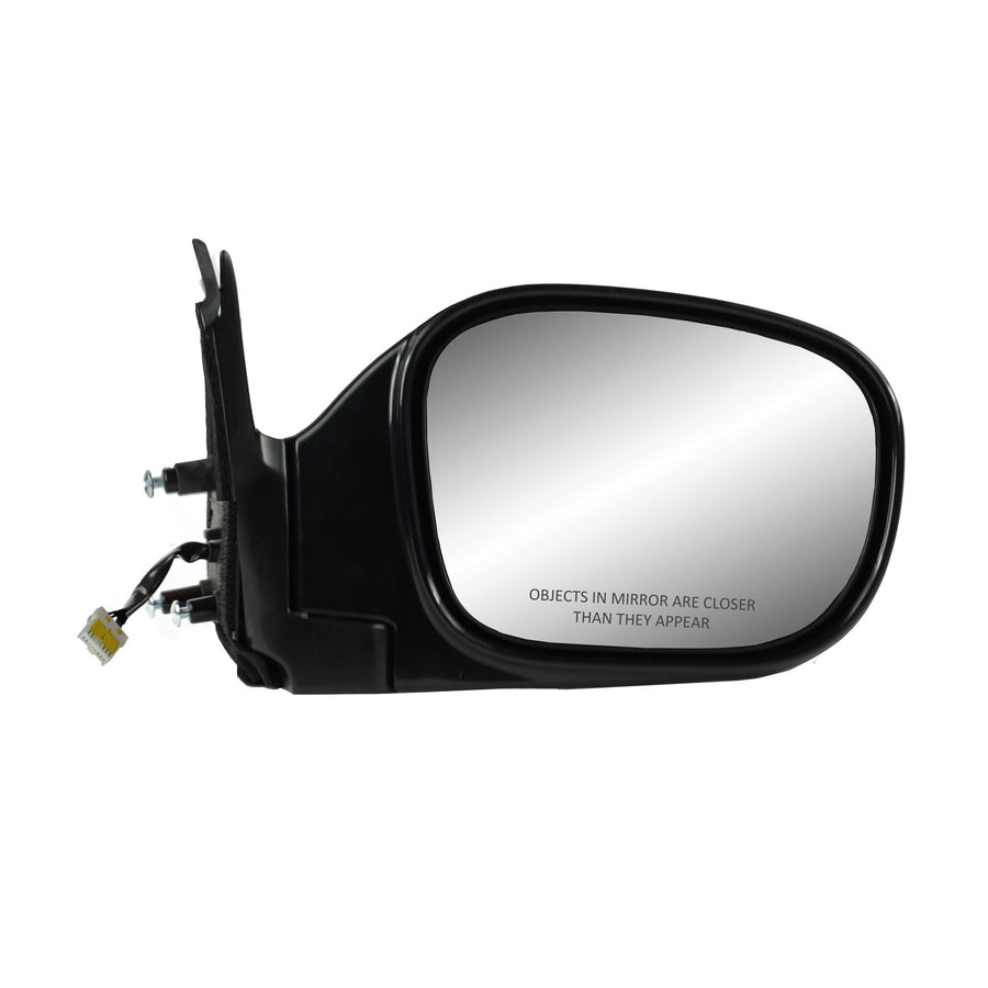Mirror Passenger Side for Nissan Pathfinder, Black w/PTM Cover, Foldaway, Does not Apply Pathfinder Armada Models, Heated Power