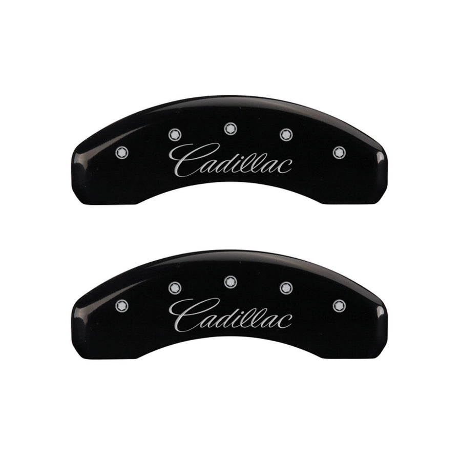 Caliper Covers MGP 35003SCADBK with Black Powder Coat Finish, (Set of 4)