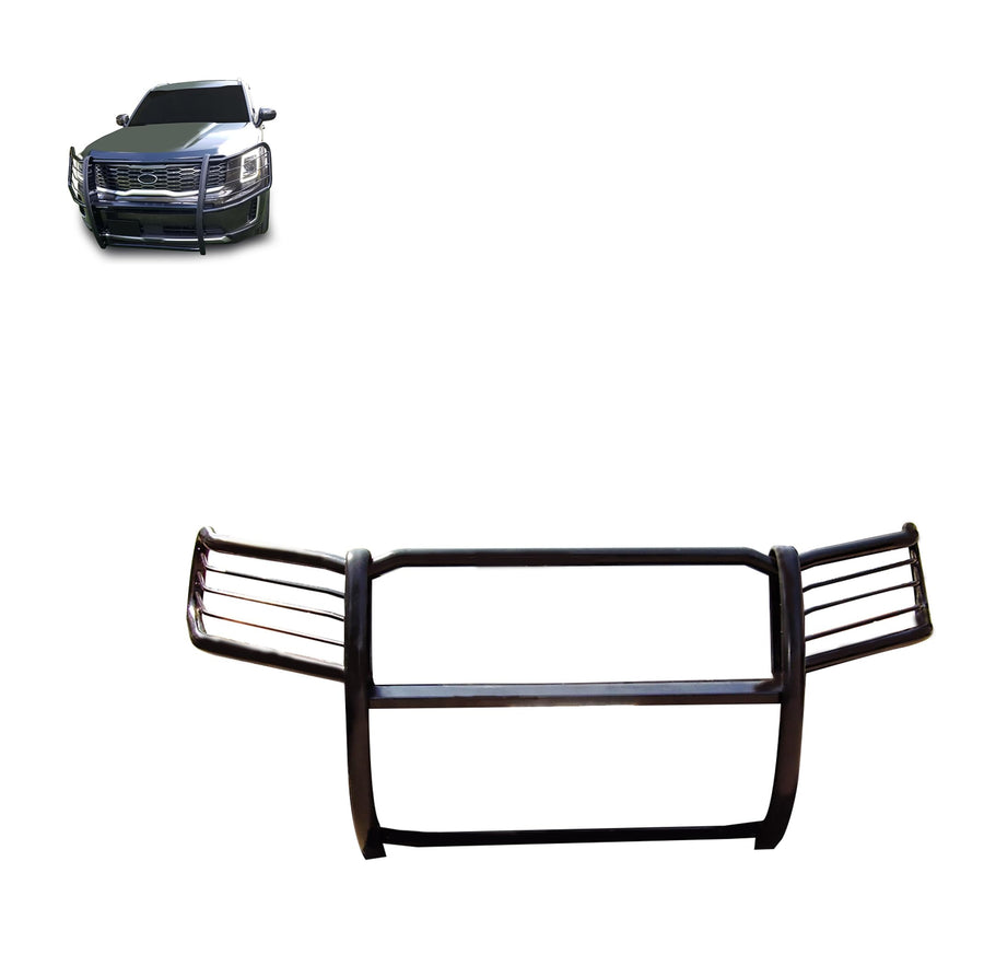 Bumper Guard Black Horse Grille brush Modular Black Compatible with 2020-2024 Kia Telluride-17KI01MA