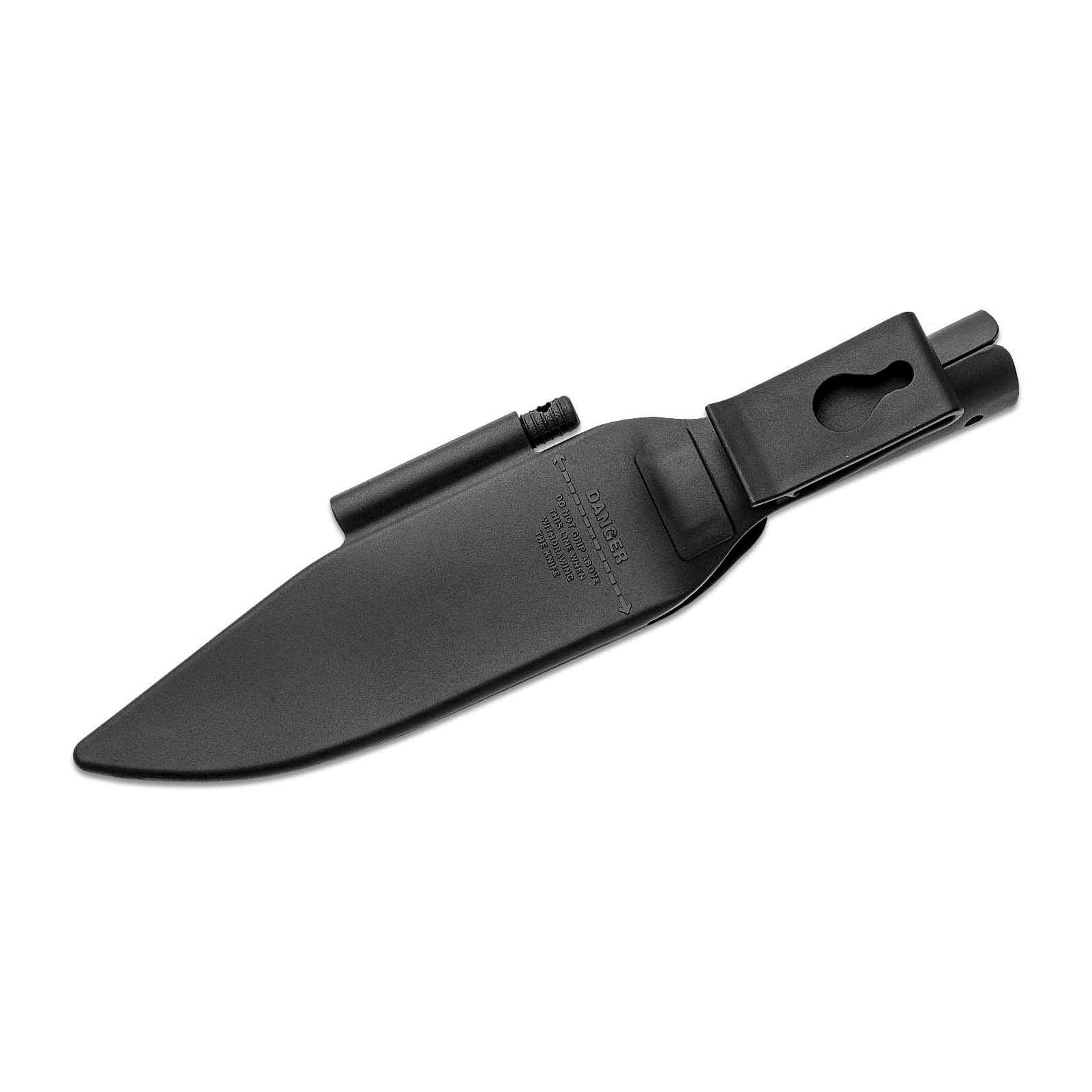 Cold Steel Bushman Bowie Blade Durable Resistant 7" SK-5 High Carbon Fixed Blade Outdoor Survival Hunting Knife, 5.25" Hollow Handle, Secure-Ex Sheath with Ferrocerium Fire Steel
