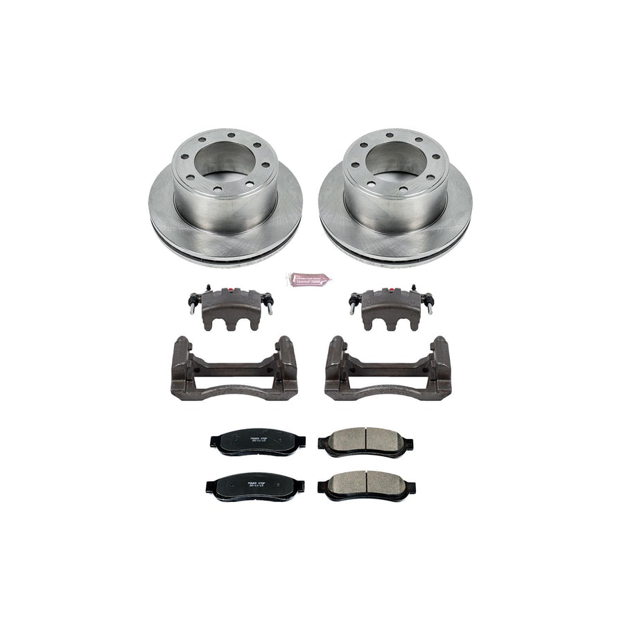 Power Stop KCOE5578 1-Click OE Replacement Brake Kit with Calipers For Ford F-250 Super Duty 2010-2012, Ford F-350 Super Duty 2010-2012 [Model Specific]