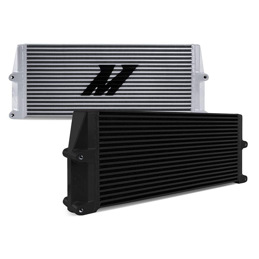 Mishimoto Universal Heavy-Duty Bar-and-Plate Oil Cooler MMOC-SSO-17BK, 17" Core, Same-Side Outlets, Black