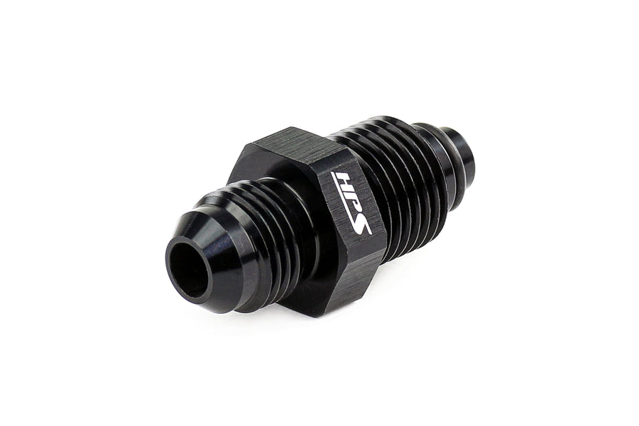 AN816-06-5818INV HPS Inverted Flare Adapter Fitting to AN, Aluminum, Size: AN-6 to 5/8"-18, Angle: Straight, Black