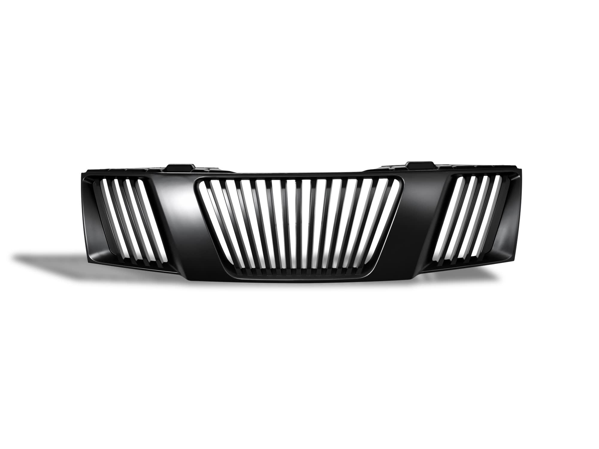 7165502 Armordillo USA Vertical Front Hood Grille - Matte Black Fits 2005-2008 Nissan Frontier