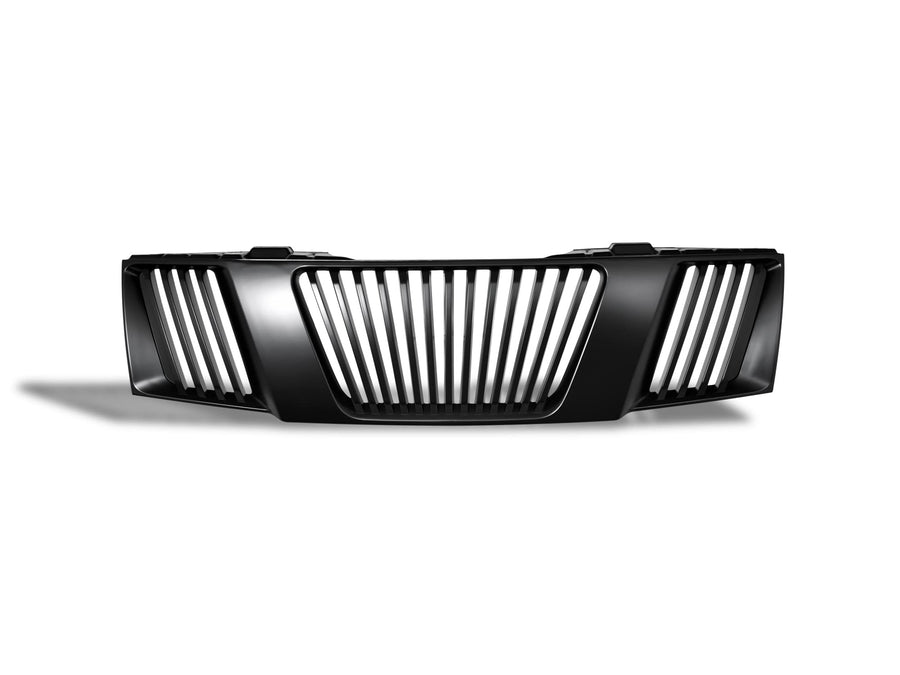 7165502 Armordillo USA Vertical Front Hood Grille - Matte Black Fits 2005-2008 Nissan Frontier