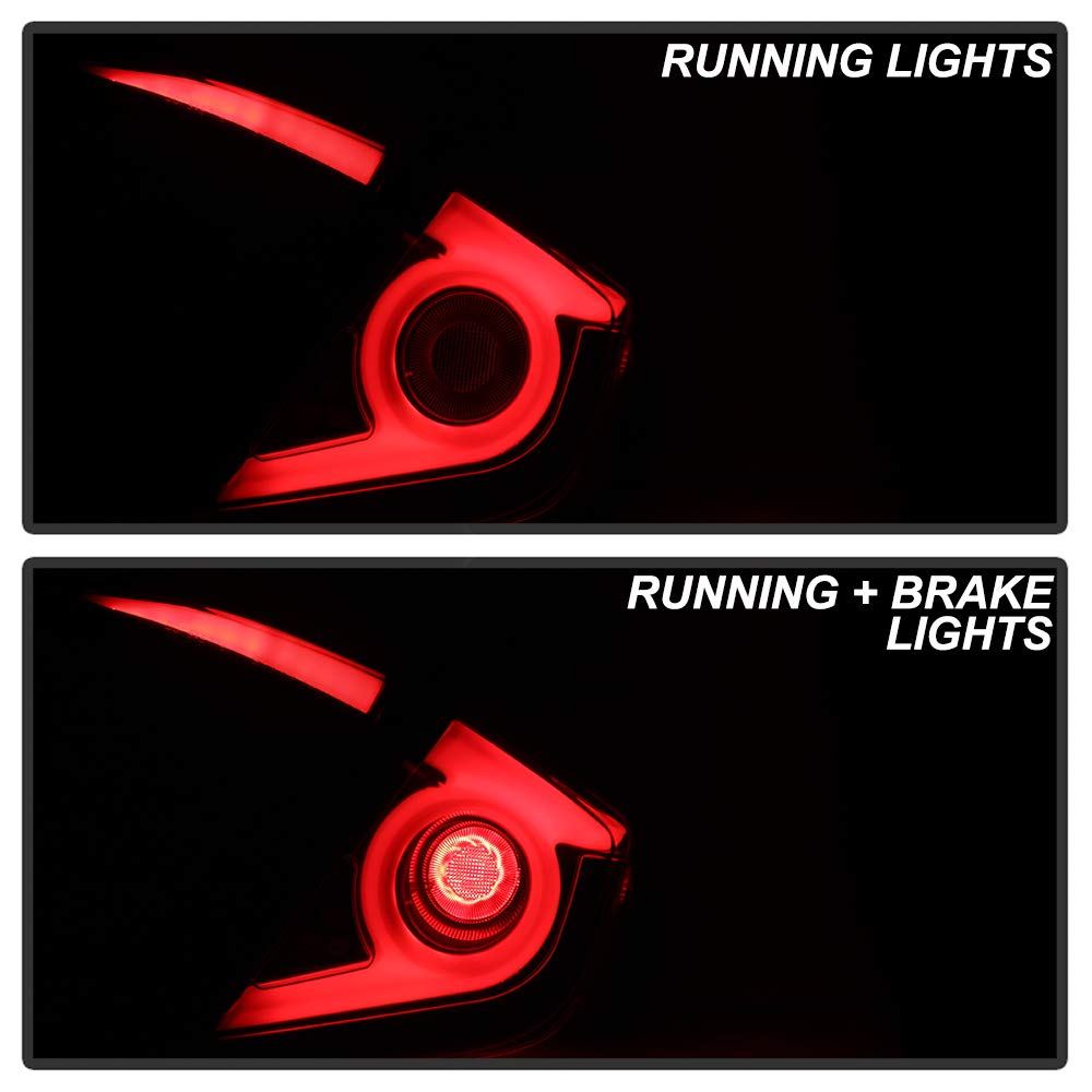 Honda Civic 2016-2019 Spyder 5086051 4 Door Light Bar LED Tail Lights - Black