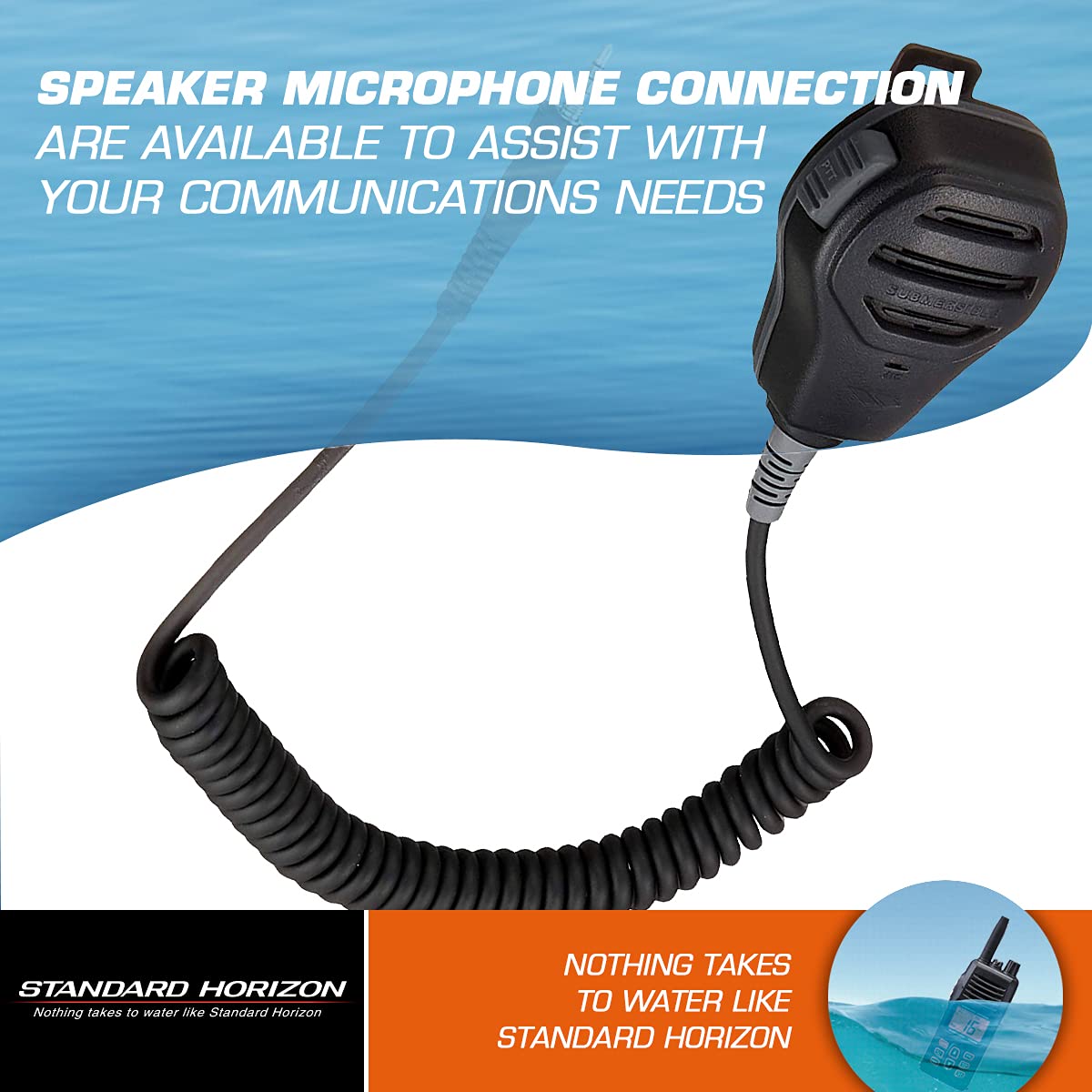 MH-73A4B Standard Horizon Speaker/Microphone Black, Small