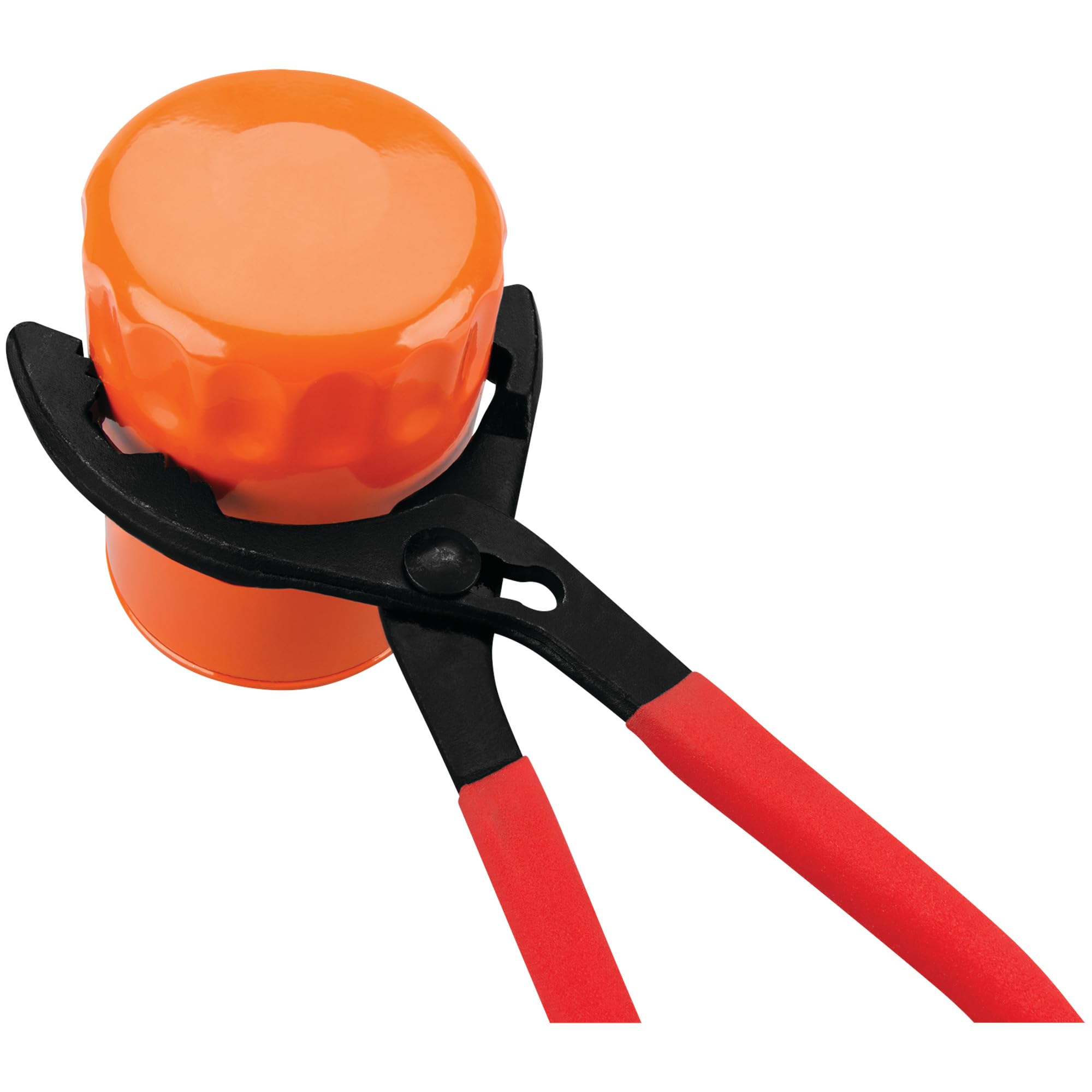 Large Straight Jaw Performance Tool W54311 Oil Filter Pliers, 1-7/8 Inch to 4 Inch - Adjustable, Red/Black