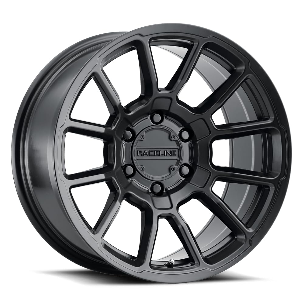950B Raceline Wheels GAUGE Satin Black Wheel (15 x 8. inches /5 x 139 mm, -24 mm Offset)
