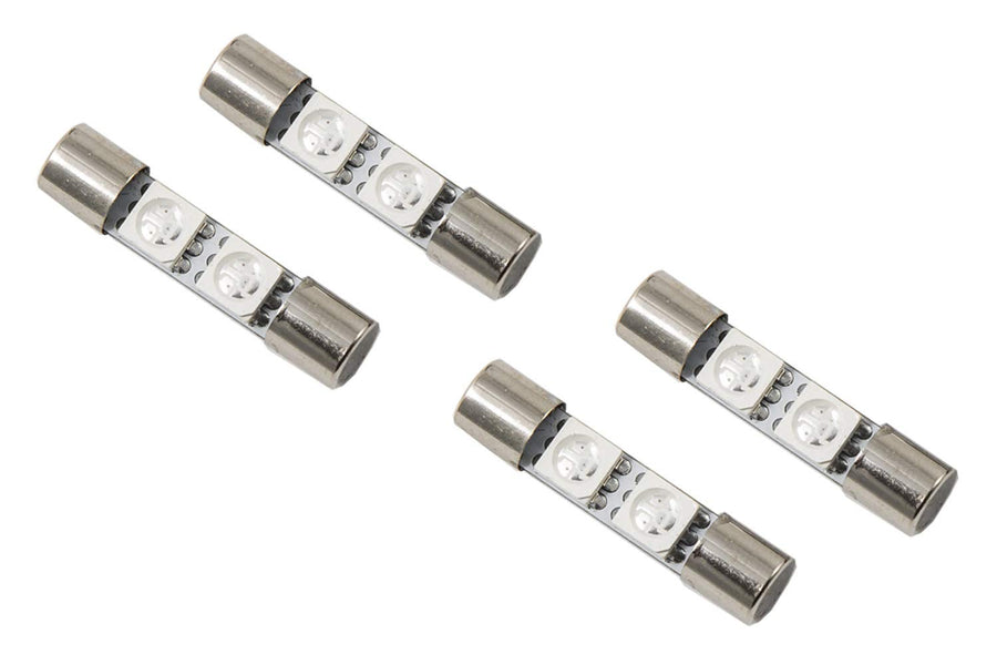 Set of 4 28mm SMF2 LED Bulb Amber Diode Dynamics