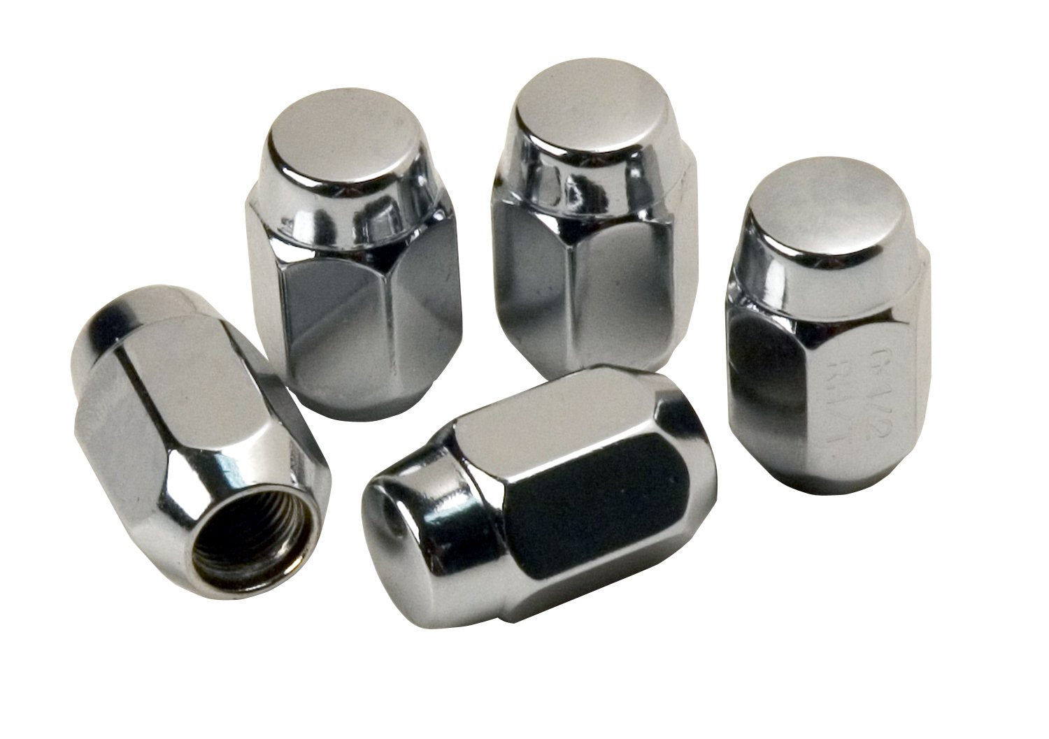 Chrome Acorn 1/2"-20 CE Smith Trailer Wheel Nuts