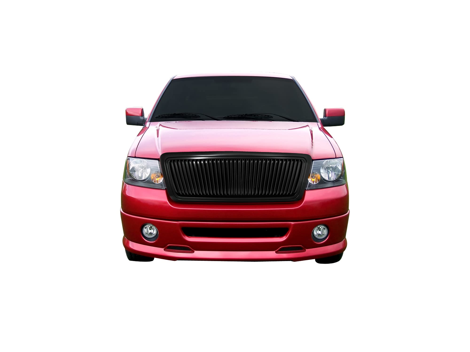 7165724 Armordillo USA Vertical Front Hood Grille - Matte Black Fits 2004-2008 Ford F150 F-150/2006-2008 Lincoln Mark LT