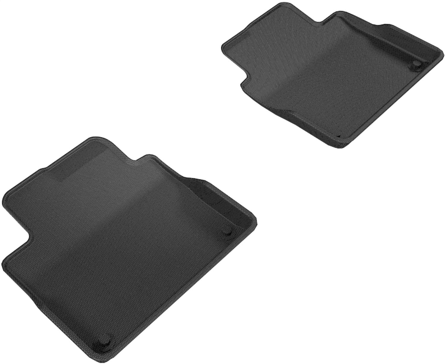 3D MAXpider Kagu Custom Fit Floor Mat (Black) Compatible with Volvo S90/ V90 2017-2025 - Second Row