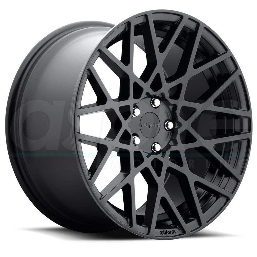 19x8.5 Rotiform blq 5x112 45et 66.56mm matte black wheel