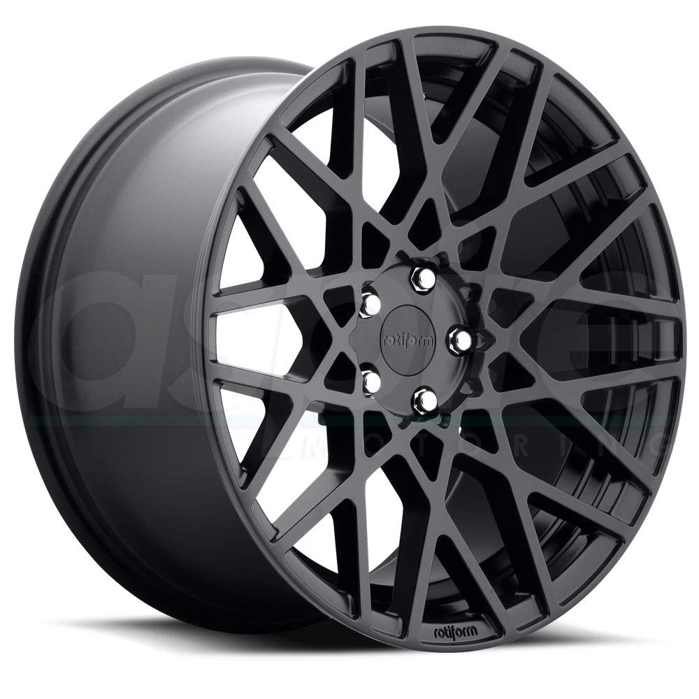 19x8.5 Rotiform blq 5x112 45et 66.56mm matte black wheel