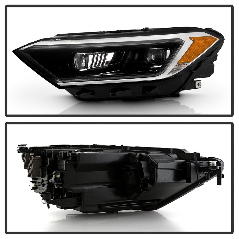 VW Jetta 19-22 SEL Model Spyder LED High Low Beam Projector Headlight - Signal-PWY24W(Included) - OE Left (VW2502175)